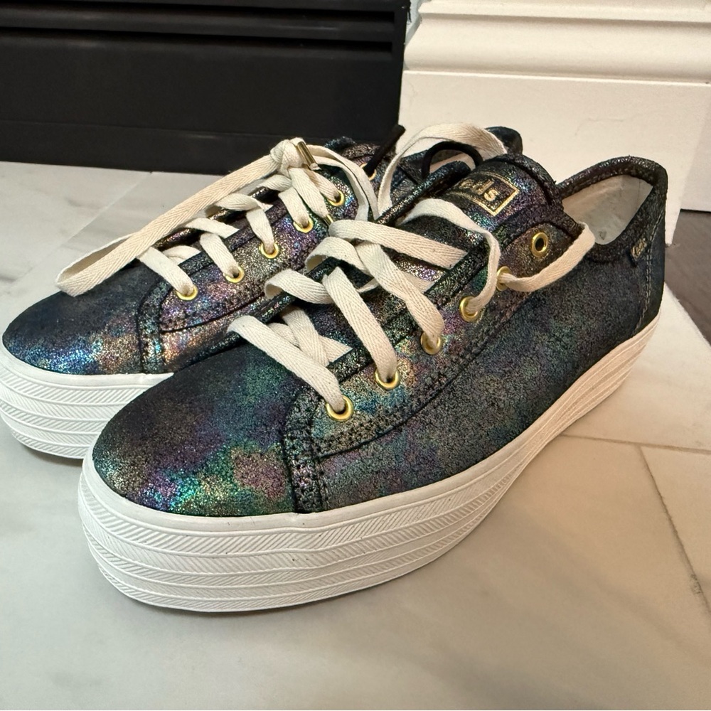Keds Iridescent Sneakers with White Soles